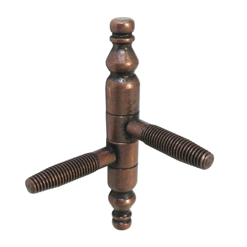 Zawias wkręcany ozdobny 13x87mm barok brązowy AGB mod. 131