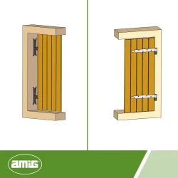 Trzpień zawiasu fi14mm Lewy 200x50mm ozdobny mod. 5000