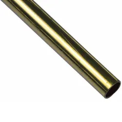 Pręt, drążek ubraniowy fi.19mm dł. 1m mosiądzowany mod.7