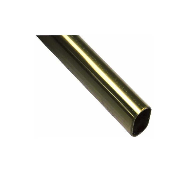 Pręt, drążek ubraniowy 30x15mm 1m mosiądzowany mod.10