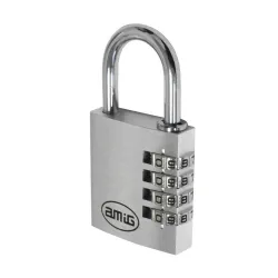 Kłódka szyfrowa 35mm aluminiowa srebrna combi mod.75 DIS