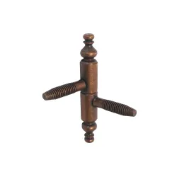 Zawias wkręcany ozdobny 9x60mm brązowy mod. 132 AGB