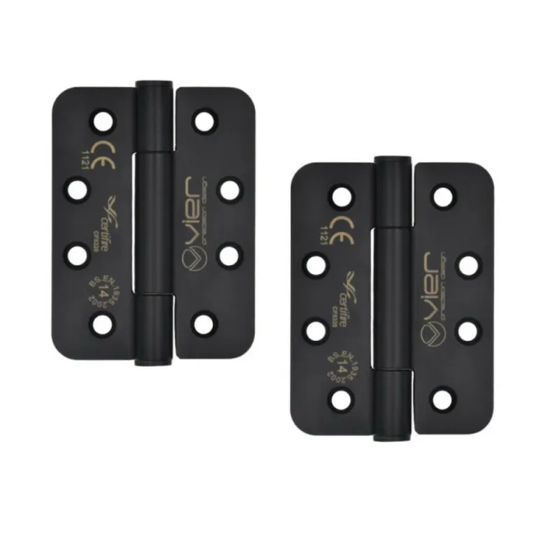 Zawias drzwiowy 102x76x3 czarny splatany 2szt. mod. VHC243R