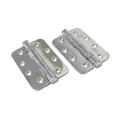 Zawias do drzwi 102x76 stal nierdzewna INOX połysk splatany 2szt