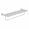 Półka ażurowa z wieszakiem na ręczniki chrom 655mm mod. GORLIZ-1 (D)
