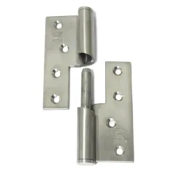 Zawias do drzwi 100x86mm stal nierdzewna INOX samozamykający LEWY (pl) mod. 428