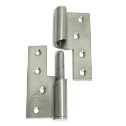 Zawias do drzwi 100x86mm stal nierdzewna INOX samozamykający PRAWY (pl) mod. 428