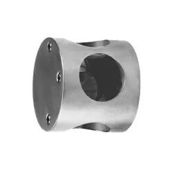 Łącznik 3-otworowy do relingu fi.25mm 50x43mm INOX mod.101