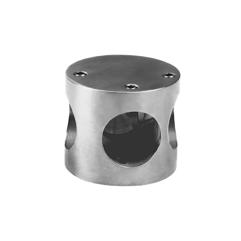 Łącznik 3-otworowy do relingu fi.25mm 50x43mm INOX mod.101