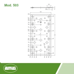Łącznik płaski mod.503-200x100 żół.ocy