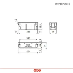 Wkład zaczepu z magnesem EASY-FIX Revolution szary