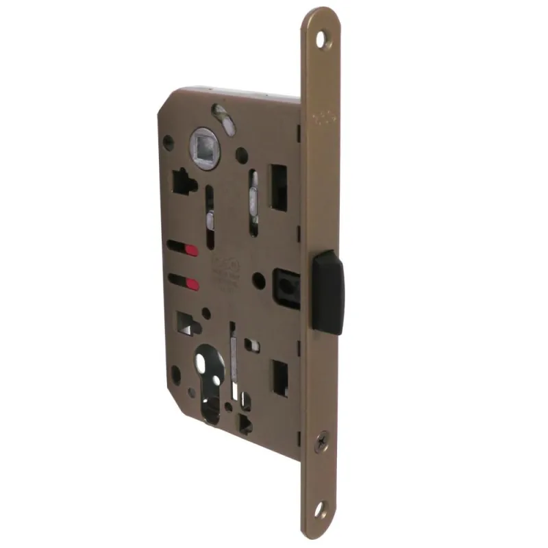 Zamek drzwiowy na wkładkę 85/50 jasny brąz (42) F18 Mediana EVOLUTION