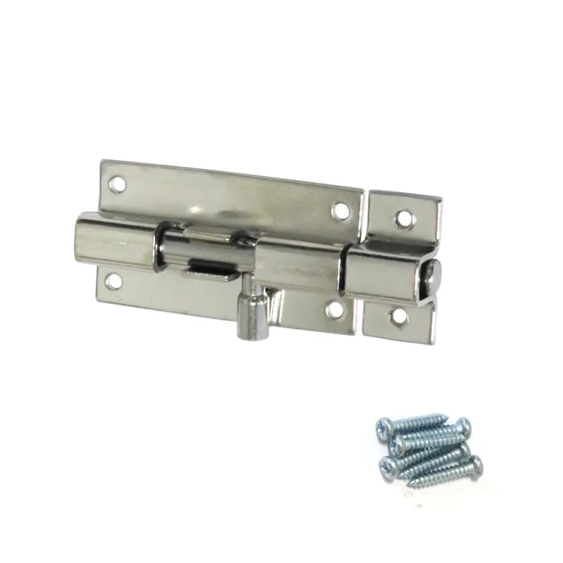 Zasuwka stalowa 60x30mm niklowana mod. 390