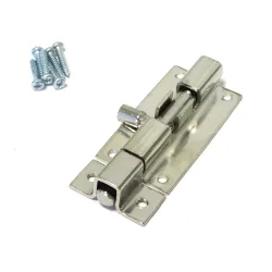 Zasuwka stalowa 60x30mm niklowana mod. 390