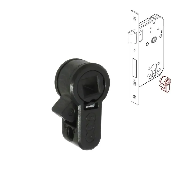 Adapter otworu YALE/WC trzp. 6mm AGB zmienia zamek na wkładkę na zamek do WC