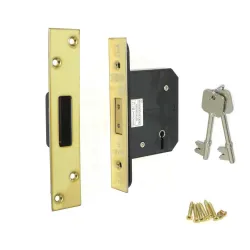 Zamek dodatkowy na klucz 44,5mm F25x138mm złoty