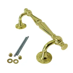 Pochwyt drzwiowy odchylony 250mm mosiężny lakierowany mod.11