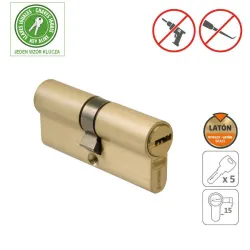 Wkładka 9851-70 35/35 mosiężna satyn