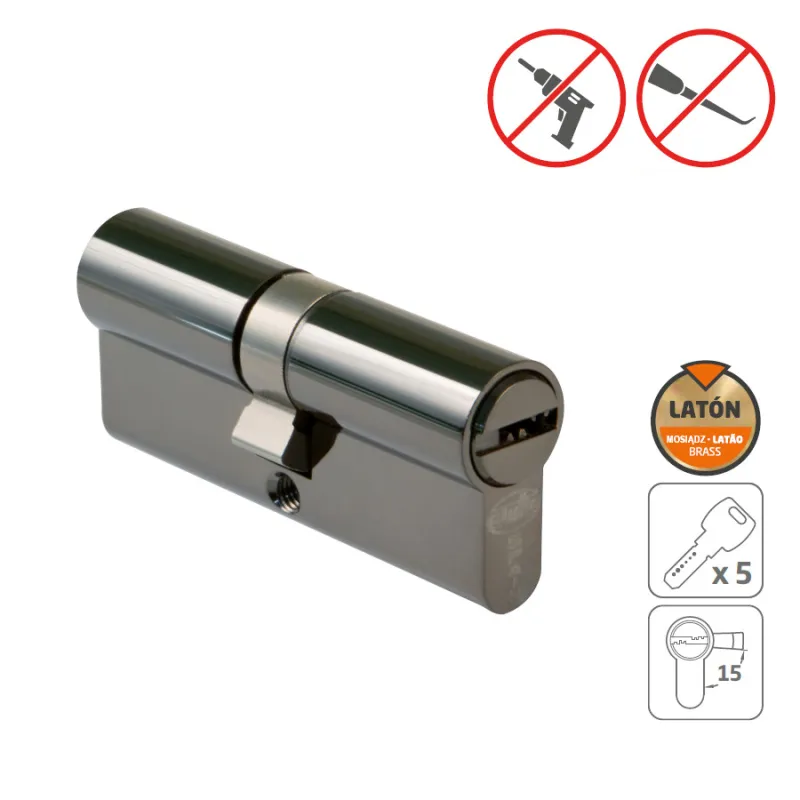 Wkładka drzwiowa 60mm 30/30 czarny nikiel mod.9850