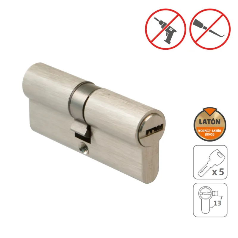 Wkładka drzwiowa 70mm 35/35 chrom mat mod. 9860