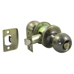 Gałki z mechanizmem zamykania łazienkowe złoto antyczne - pokrętło mod. 612 DIS