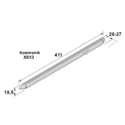 Nawiewnik plastikowy 411mm brązowy przykręcany 4400EA model XS13