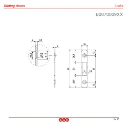 Zaczep do zamków hakowych SCIVOLA 16x87mm chrom mat