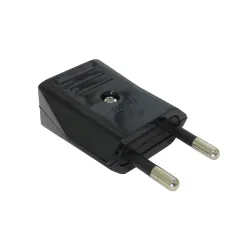 Wtyczka elektryczna czarna mod.3270 bez uziemienia