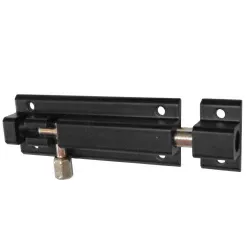 Zasuwka aluminiowa 80x30mm czarna mod. 500