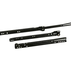 Prowadnice rolkowe 600x37mm czarne mod. 24