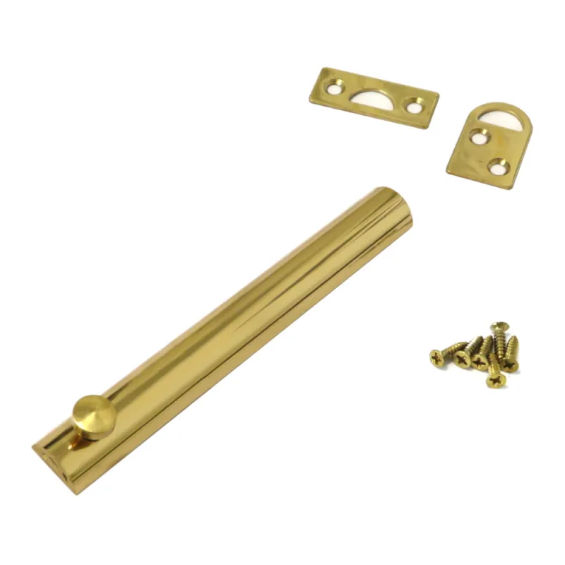 Zasuwka meblowa mosiężna 150x17mm mosiądz lakierowany mod. 600