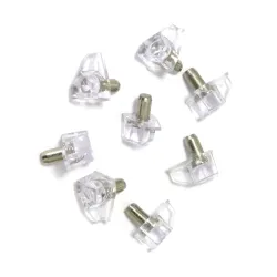 Podpórki do półki meblowej z bolcem/sztyftem przezroczyste 8 szt. mod. 161