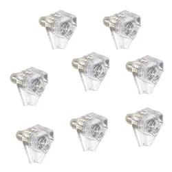 Podpórki do półki meblowej z bolcami/sztyftami fi.5mm przezroczyste 8szt. mod. 161 DIS