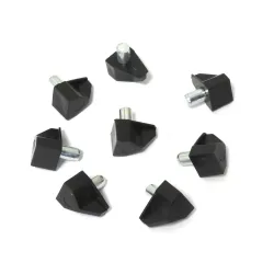 Podpórki meblowe z bolcem fi. 5mm czarna 8 szt. mod. 161 BAG
