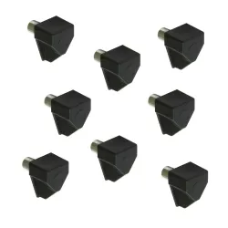 Podpórki meblowe z bolcem fi. 5mm czarna 8 szt. mod. 161 BAG