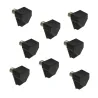 Podpórki meblowe z bolcem fi. 5mm czarna 8 szt. mod. 161 BAG