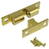 Zatrzask meblowy dwukulkowy 60x12mm mosiądz satyna mod. 14
