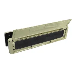 Wrzutnia na listy dwustronna 68x310mm ze szczotką złoty połysk 40-80 mod. NU MAIL