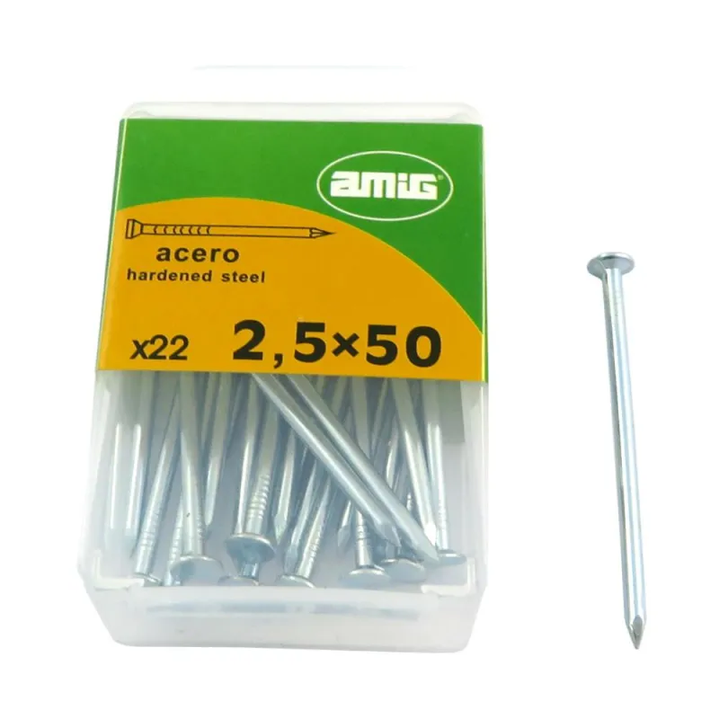 Gwoździe 2,5x50mm stalowe cynkowane 22 sztuki