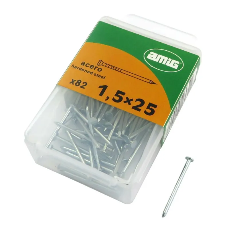 Gwoździe 1,5x25 stalowe cynkowane 82 sztuki