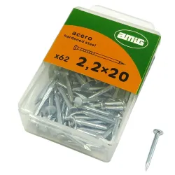 Gwoździe 2,25x20 mm stalowe cynkowane 62 sztuki