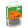 Gwoździe do betonu 1,5x25 mm stalowe miedziowane 92 sztuki