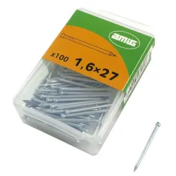 Gwóźdź do betonu 1,6x25mm płaski żelazny cynkowany 100 sztuk