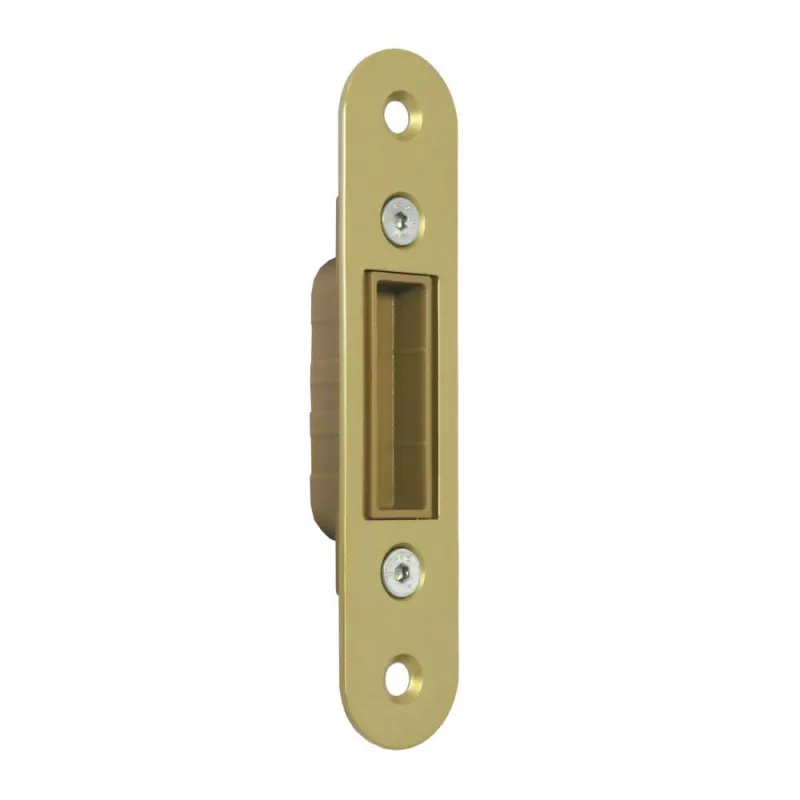 Zaczep z magnesem 112x24mm mosiądz mat Full Round do zamków Polaris Revolution