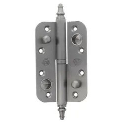 Zawias do drzwi antywyważeniowy 120x80mm mosiądz chrom mat LEWY (pl) mod. 516