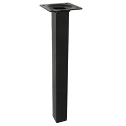 Noga meblowa czarna 300mm kwadrat 25x25mm mod.3