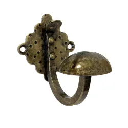 Wieszak ścienny rustykalny pojedynczy złoto antyczne 70x70mm mod.103 EAN