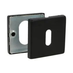 Szyld klucza rozeta kwadrat 54x54mm INOX czarny mod.6RX