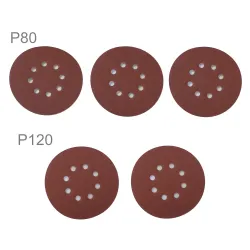 Tarcze ścierne na rzep śr. 150 mm zestaw 5szt mod. TAC731501