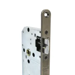 Zamek drzwiowy na wkładkę 72/50 czoło 18mm złoto antyczne ALFA